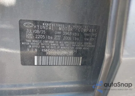 2016 Hyundai Elantra Gt from USA, damaged, VIN KMHD35LH3GU292894